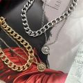 Aesthetic Vintage Necklace for Women Layered One Piece Pendant Jewelry Chain on the Neck Clothing Accessories Gift to Girlfriend. 