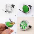Car Air Freshener Clip Essential Oil Diffuser Stainless Steel Natural Air Freshener For Air Vent Aromatherapy With 10 Felt Pads (E).