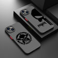 Marvel Art Punisher Phone Case For iPhone 15 14 13 12 11 Pro Max mini XS Max XR X 8 Plus SE Frosted Translucent Cover.