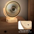 DP-7638 AC/DC Rechargeable 4000mAh Lithium Battery 360° Adjustable Desk / Clip Fan With Night Lighting Function.