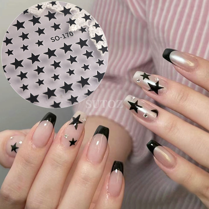 Black%20White%20Star%20Y2K%20Nail%20Art%20Stickers%20Metallic%20Silver%20Star%20Nail%20Decals%20Hologram%20Nail%20Seals%20Korean%20Style%20Manicure%20Deco%20LEBSO-167%20-%20Image%206