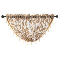 LOZUJOJU Luxury Beaded Valance Rustic Decorative Window Curtain Head Home Backdrop Waterfall Drapes for Living Room End Product. 