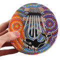 7 Key Tuneable Coconut Shell Mbira Portable Kalimba Adjustable Finger Thumb Piano Musical Instrument Easy to Use. 