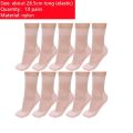 1/10 Pairs Summer Ultra-thin Elastic Silky Short Silk Socks Women Girls Ankle Socks Transparent Crystal Invisible Socks.