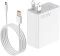 for Xiaomi Charger 120W Hypercharge Fast Wall Charger 90W for Xiaomi 15 14 13 12 14t 13t 12t 12s Pro Lite Redmi Note k80 K70 K60 K50 12 11 Pro Plus Black Shark 4 5 Poco F4 Gt Mi Turbo 6A USB C Cable.