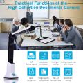 Document Camera for Teachers, Portable USB Document Camera Scanner with Stand 8MP HD A4 Format Cam Photo Scanner.