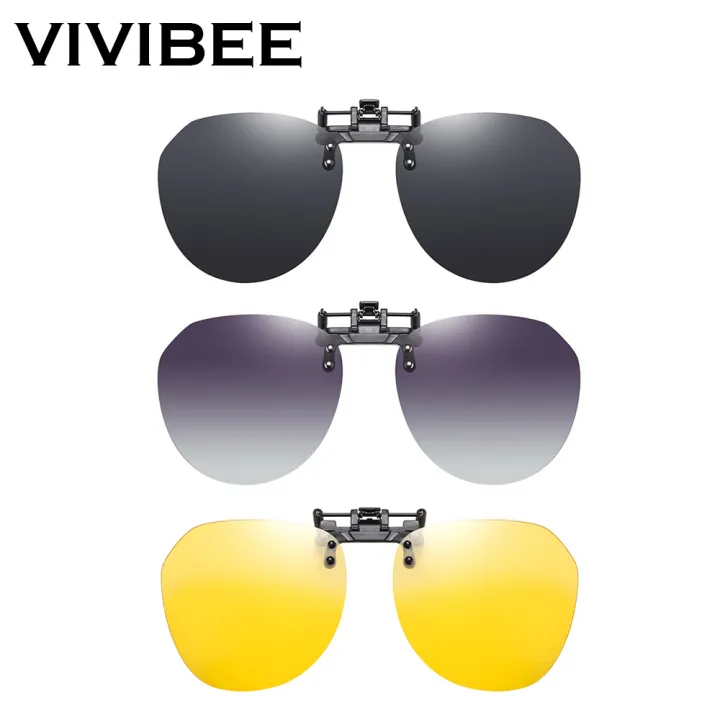 VIVIBEE%20Big%20Size%20Flip%20Up%20Clip%20on%20Sunglasses%20Polarized%20Gradient%20Grey%20Lens%20Oversized%20Driving%20UV400%20Protection%20Fishing%20Accessory%20-%20Image%202