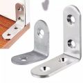 2Pcs 2"*2" L-shaped Metal Right Angle Bracket Thick Steel Corner Code Right Angle Home Board Support Furniture Link-MHN..