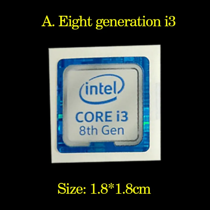 Original%206%207%208th%20generation%20Intel%20i3%20i5%20i7%20Celeron%20intel%20Xeon%20Pentium%20processor%20Dolby%20sticker%20label%20-%20Image%202