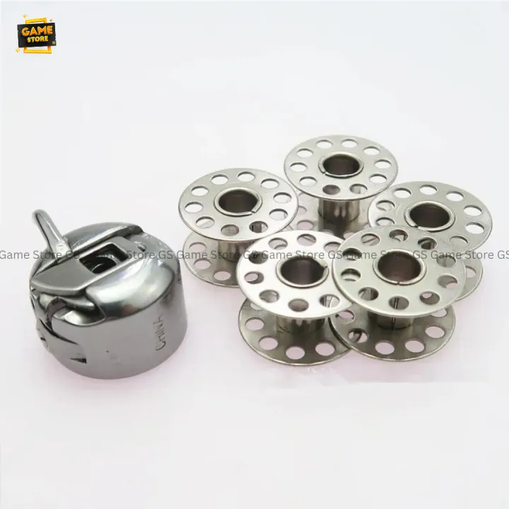 Sewing%20Machine%20Sewing%20Machine%20Bobbin%20Case%20and%205%20Bobbins%20tools%20tools%20-%20Image%203