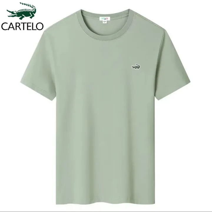 CARTELO%20Brand%20Clothing%20Men's%20T-Shirts%20Summer%20New%20Short%20Sleeve%20Authentic%20Embroidered%20Cotton%20Round%20Neck%20Casual%20Bottoming%20Shirt%20-%20Image%203