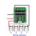 4S 30A BMS With Cable BMS Battery Protection Board 4S 30A 14.8V 18650 AA AAA Lipo Li-ion Lithium Battery BMS Charger Protection Module Board Circuit. 
