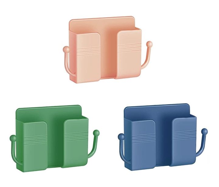 Mobile%20Phone%20Charging%20Hanging%20Holder%20Multifunction%20Wall%20Mounted%20Plug%20Bracket%20Storage%20Box%20-%20Multicolor%20-%20Image%202