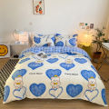 Factory wholesale quilt cover single piece washed cotton student dormitory bed single quilt cover 150x200x230 double quilt sheet.