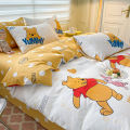 New Cartoon Skin-Friendly Four-Piece Set Student Dormitory Children's Household Bedding Quilt Cover Bed Sheet Fitted Sheet Wholesale.