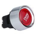 Engine Button Car DC 12V 24V Red Car Start Engine Button Light Switch Button Start Ignition Switch for Racing-Red. 