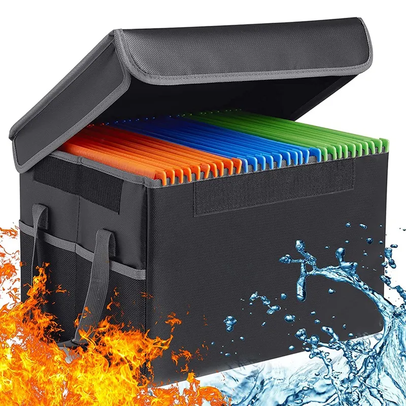 Fireproof File Box File Storage Box,Fireproof Storage File Cabinet