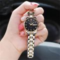 Luxury Rhinestone Decor Quartz Watch Waterproof Calendar Luminous Analog Wristwatch For Daily Life Business Travel Vacation.
