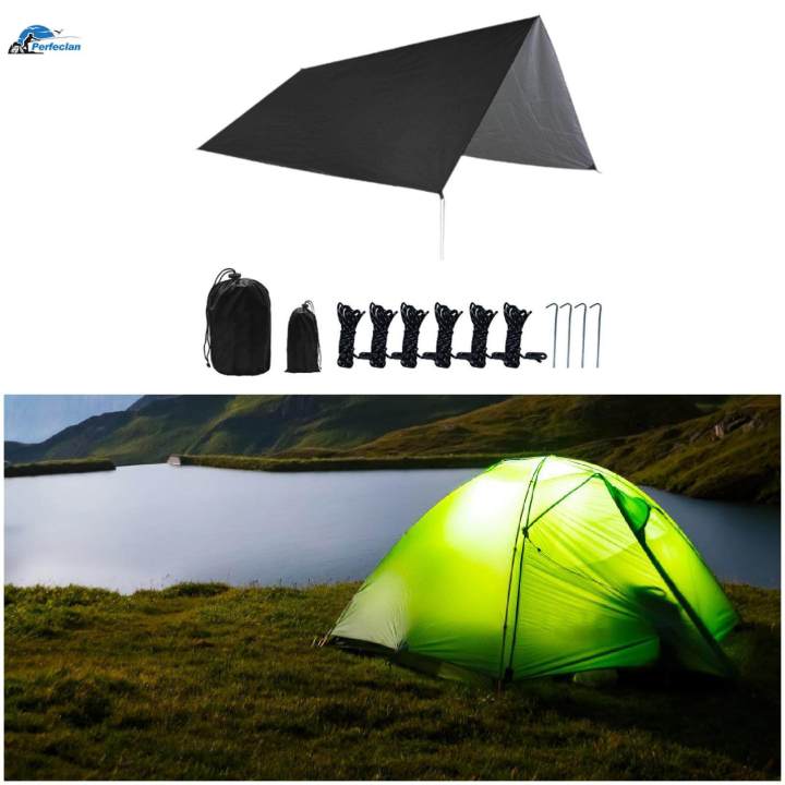 Camping%20Tarp%20with%20Storage%20Bag%20Rain%20Tarp%20Shelter%20for%20Hiking%20Travel%20Garden%20-%20Image%209