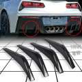 Car Rear Bumper Air Diffuser Fin Spoiler for Chevrolet Corvette C7.