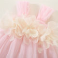 【Nice Day Toy Findings Store】(New) baby girl dress 1 year old green wedding dress newbornbaby girl clothes Korean style flower mesh tutu dress.