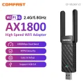 COMFAST WiFi 6 USB Adapter 2.4G 5.8G AX1800 USB3.0 Wireless Dongle Network Card WiFi6 Adapter For Win10/11 Wifi Antenna Receiver. 