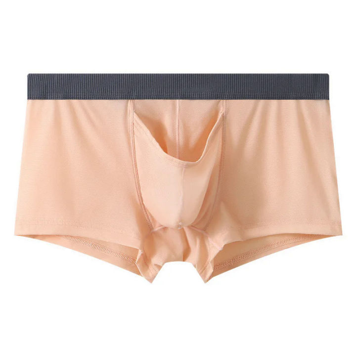 Men%20Trunks%20Ice%20Silk%20Underwear%20Elephant%20Nose%20Open%20Sheath%20Panties%20Summer%20Thin%20Breathable%20Bullet%20Separation%20Boxer%20Underpants%20-%20Image%204