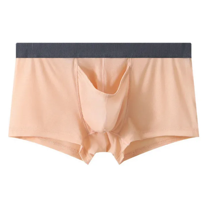 Men%20Trunks%20Ice%20Silk%20Underwear%20Elephant%20Nose%20Open%20Sheath%20Panties%20Summer%20Thin%20Breathable%20Bullet%20Separation%20Boxer%20Underpants%20-%20Image%204