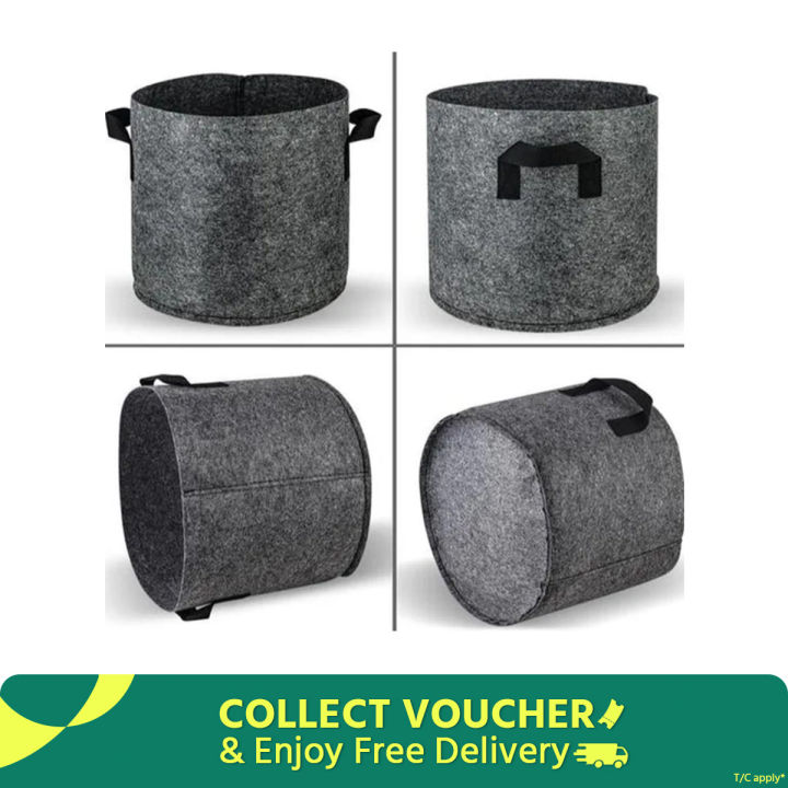 Premium Quality GEO Bag 5 Gallon (Dia 12" Hight 9.5") -1 PCS / Plant Grow Bags, Synthetic Pot