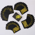 【In-Demand Item】 Waterproof PVC Pure Black Box-Packed Plastic 54pcs Cards Set Deck Classic Tricks Tool.