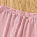 GC Toddlers Leggings Kids Girls Cropped Pants Solid Color Elastic Waist Belt Summer Outerwear Bottoms Pants. 