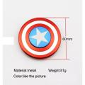 Metal Fidget Spinner Spinner Toy Captain America Shield Random color Life style mall. 