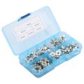 80pcs Tee Nuts Kits Zinc-plated Carbon Steel T Nut Four-Pronged M3/4/5/6 NEW. 
