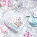 Boxed Sweetheart Cute Cartoon Genie Seal Hand Account Decoration Landscape Goo Card Stickers. 
