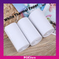 Pix 57*30mm Thermal Paper Rolls for Receipt Mini Thermal Printer Thermal Paper Rolls for POS Receipt Bill Printer - White.