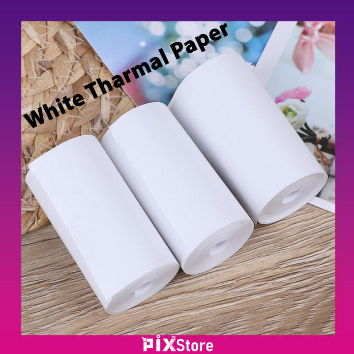 Pix 57*30mm Thermal Paper Rolls for Receipt Mini Thermal Printer Thermal Paper Rolls for POS Receipt Bill Printer - White