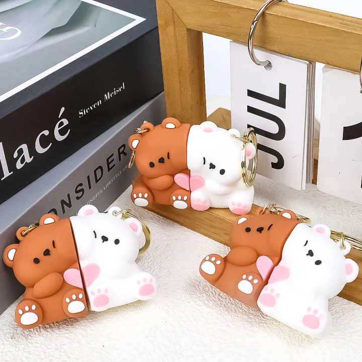 1/2Pcs%20Korean%20Cute%20Cartoon%20Bear%20Magnetic%20Keychain%20Creative%20Cute%20Kawaii%20Pendant%20Girl%20Best%20Friend%20Couple%20Gift%20-%20Image%204