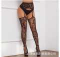 women long socks beautiful elastic fishnet black stockings.