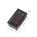 DC0-100V 1A 10A 50A 100A Digital Voltmeter Ammeter 2 in1 Multimeter DC4-30V Voltage Ampere Meter Volt Amp Gauge Panel Dual Display. 
