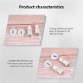 Toilet Seat Hinges Screws WC Hole Fixing Easy Installation 2 Pack.
