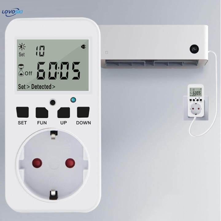 Digital Timer Outlet FR Plug Energy Saving Timer Timer Switch