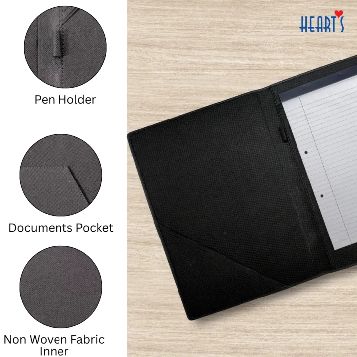 Seminar%20Folder%20/%20Conference%20Folder%E2%80%94%20Writing%20Pad%20(40%20Pages,%2060%20GSM),%20Replaceable%20Pad,%20Pen%20Holder%20&%20Documents%20Pocket,%2013.5"%20%C3%97%209.5"%20%5B%20Hearts%20Seminar%20Folder%20B%20%5D%20-%20Image%203