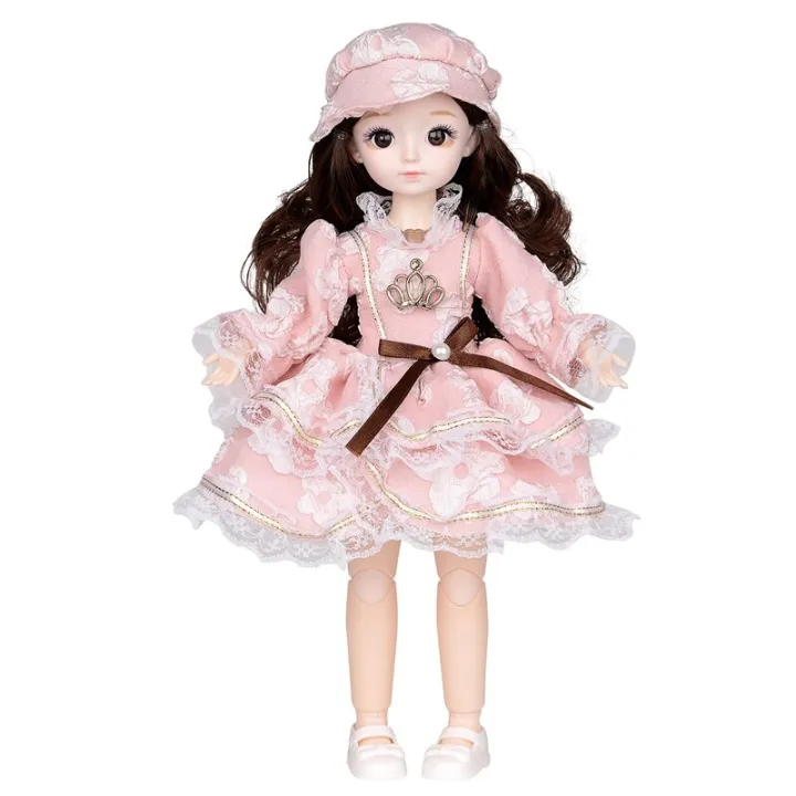 30cm%20Bjd%20Girls%20Toys%2020%20Removable%20Joint%20Dolls%20Fashion%20Dress%20Make%20Up%20Dolls%20Plastic%20Body%20Full%20Set%20Play%20House%20Doll%20-%20Image%202