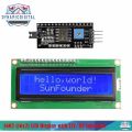 1602 (16x2) LCD Display with I2C/IIC interface Adapter Module - Blue Backlight. 