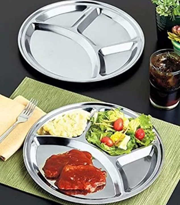 Stainless%20Steel%204Divided%20Dinner%20Plate%20Round%20Dinner%20Plate%2030cmSteel%20Divided%20Dinner%20Plates%20Thali%20Plate%20-%20Image%204
