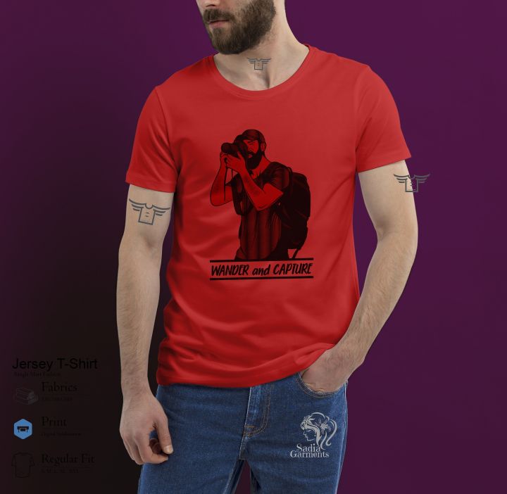 Photographer'S%20Photography%20Short%20Sleeve%20Tshirt%20-%20Tshirt%20For%20Men%20-%20Image%202