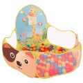 Baby Ball Pool Baby Play Tent Portable Baby Ball Ocean Pool and Basketball Hoop Animal Theme. 