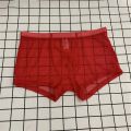 Transparent Boxers for Men See Through Male Underpants Low Waist Panties Lingerie Intimates. 