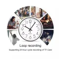 HD 1080P Wall Clock IP Wifi Camera with battery backup.
