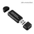 USB Card Reader SD TF Card USB 2.0 Cardreader Smart Memory Micro USB OTG Card Readers Adapter for Computer Laptop Acessories（white）. 